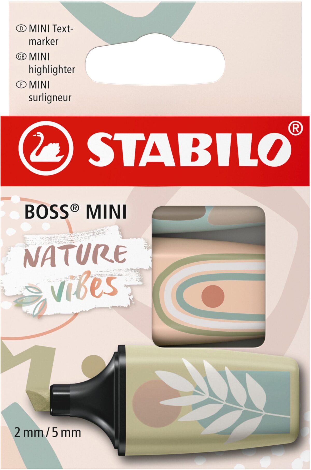 STABILO Boss mini Leuchtmarker 2-5mm 07/03-72 Naturevibes, Etui 3 Stück – Hochwertig & günstig bei ShopDeca