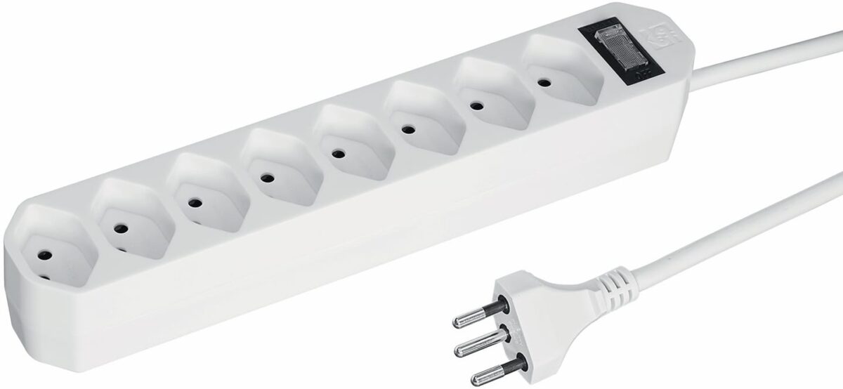 STEFFEN Steckdosenleiste Compact 200130218 8x T13, weiss – Hochwertig & günstig bei ShopDeca