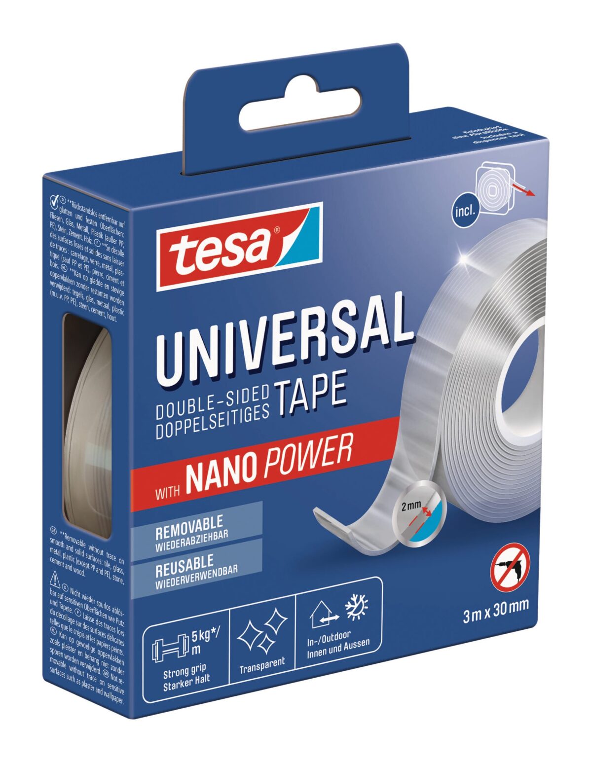 TESA Klebeband Universal 3mx30mm 55810-00000 doppelseitig mit Nano Power – Hochwertig & günstig bei ShopDeca