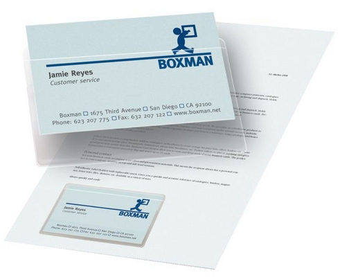 3L Visitenkartentaschen 95x60mm 5100-10111 PP,selbstklebend 10 Stück