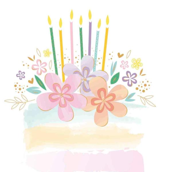 ABC Geburtstagskarte B6 51106 Torte