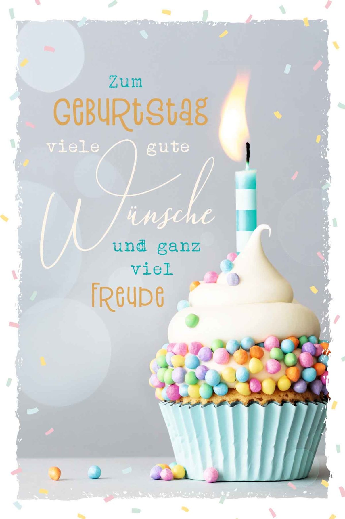 ABC Geburtstagskarte B6 51128 Cupcake mit Kerze – Hochwertig & günstig bei ShopDeca