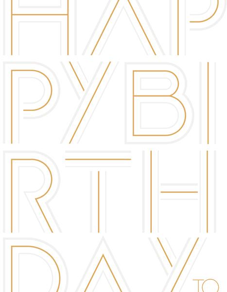 ABC Geburtstagskarte B6 51258 Happy Birthday to you