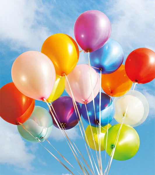 ABC Glückwunschkarte Blanko B6 51825 Farbige Ballons