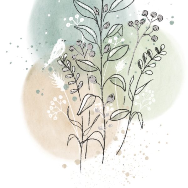 ABC Trauerkarte B6 52009 Zweige