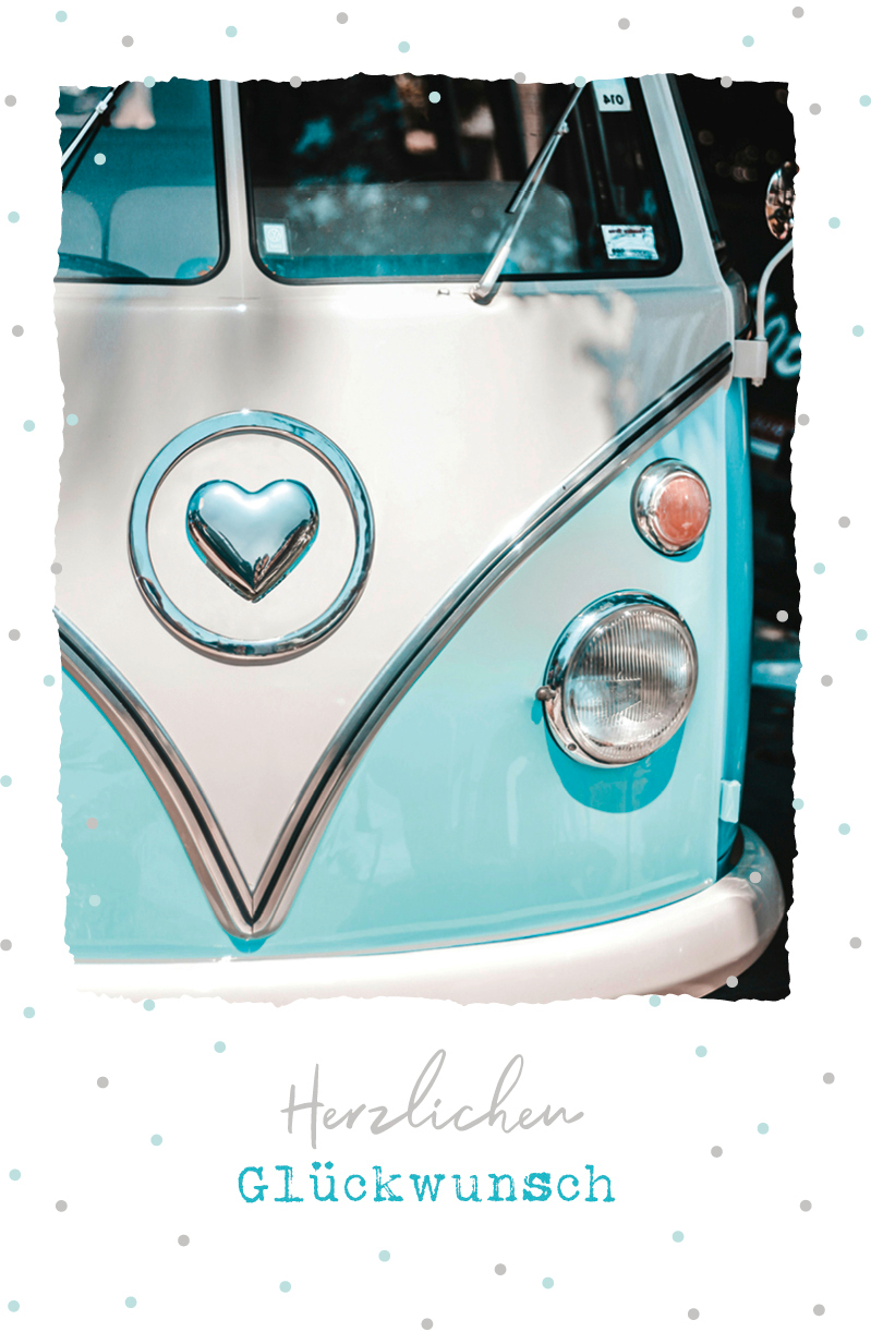 ABC-52264-7611119211992 ABC Geburtstagskarte B6 52264 Bus mit Herz – Hochwertig & günstig bei ShopDeca