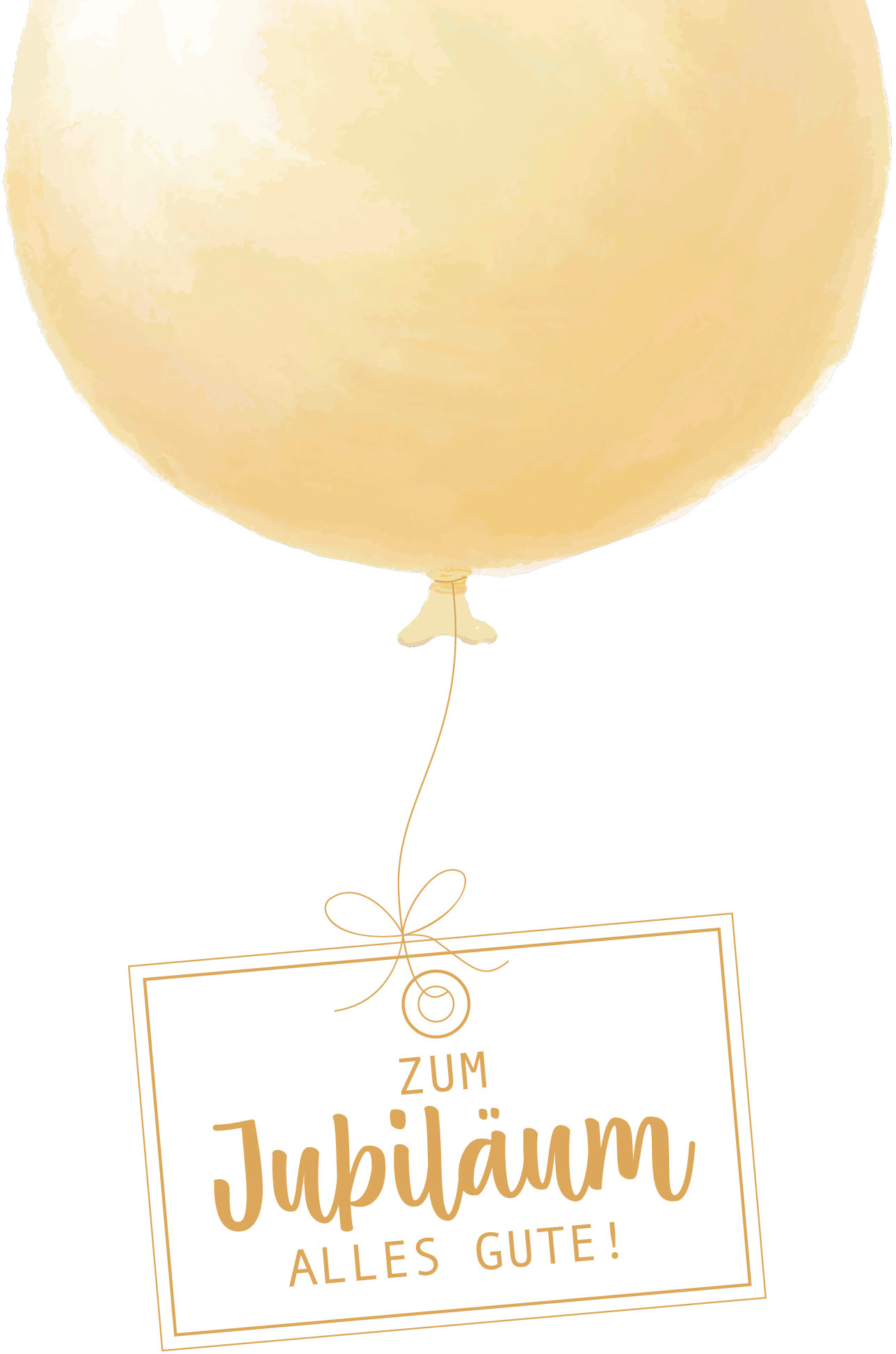 ABC-52296-7611119214498 ABC Glückwunschkarte Jubi. DE B6 52296 Goldener Ballon – Hochwertig & günstig bei ShopDeca