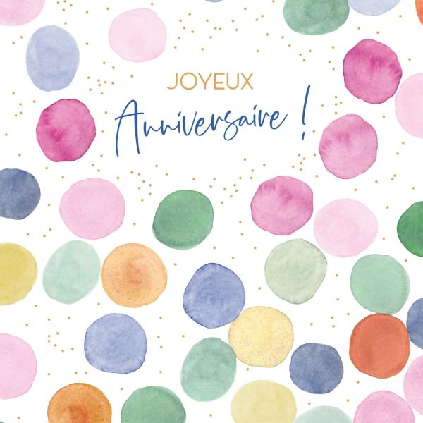 ABC Geburtstagskarte FR B6 53084 Konfetti