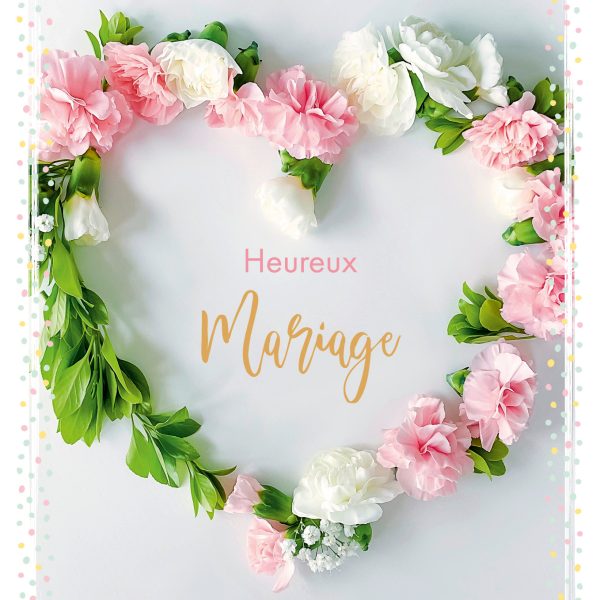 ABC Hochzeitskarte FR B6 53110 Blütenherz