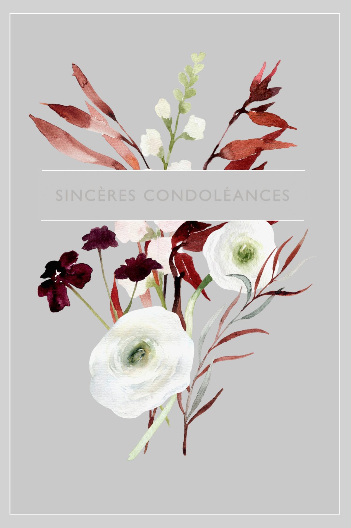 ABC Trauerkarte FR B6 53150 Blumen – Hochwertig & günstig bei ShopDeca