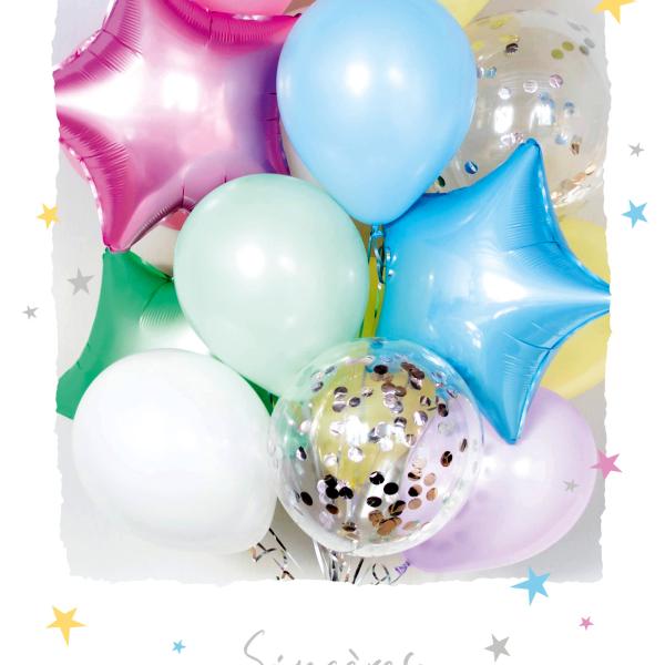 ABC Geburtstagskarte FR B6 53220 Ballons