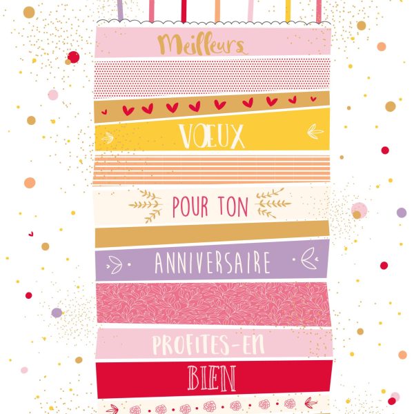 ABC Geburtstagskarte FR A4 53371 Torte