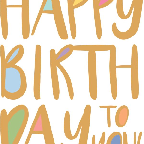 ABC Geburtstagskarte A4 53941 Happy Birthday to you