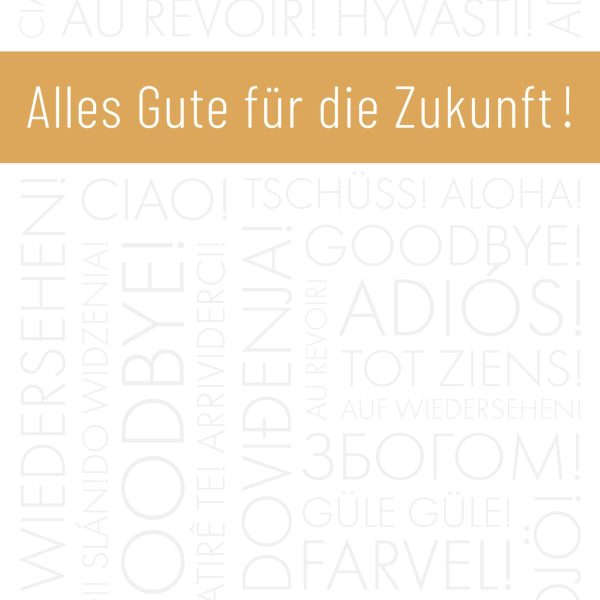 ABC Abschiedskarte DE A4 54021 Goldband