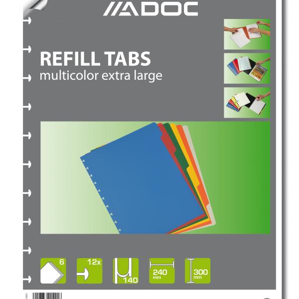 ADOC Register PP A4+ 1899.060 multicolor 6-teilig