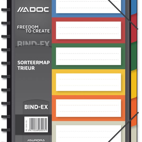 ADOC Fächermappe A4 5848.100 schwarz 6 Fächer