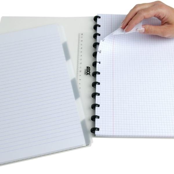 ADOC Notizheft A4 6538.150 kariert transparent