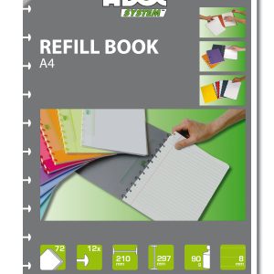 ADOC Ersatzblätter A4 6811.600 liniert 72 Blatt