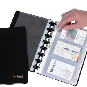 ADOC Sichtbuch Card-Ex A5 9287.760 schwarz, 800my 20 Taschen