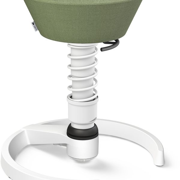 AERIS Sitzhocker Swopper 101STWHWHCP3 grün/weiss, mit Gleiter