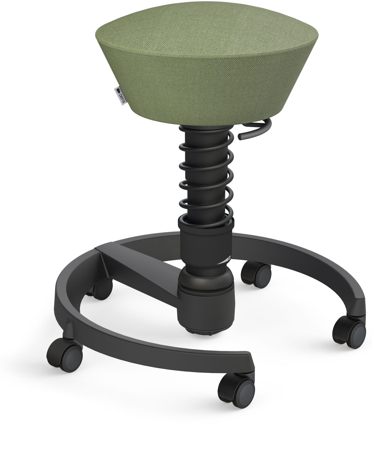 AERIS Sitzhocker Swopper 102HBSTBKBKC schwarz/grün, mit Rollen – Hochwertig & günstig bei ShopDeca