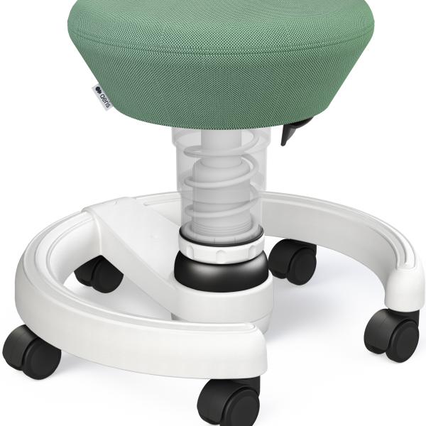 AERIS Kindersitzhocker Swoppster 120WHWHHQ05 grün/weiss, mit Rollen