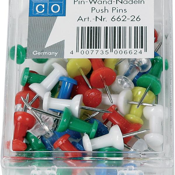 ALCO Pinwand-Nadeln 662-10 weiss 40 Stück