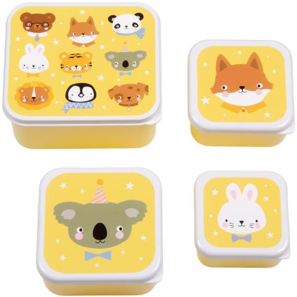 ALLC Lunch & Snackbox Set SBSEAF81 Animal Friends