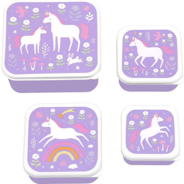 ALLC Lunch & Snackbox Set SBSEUD73 Unicorn dreams