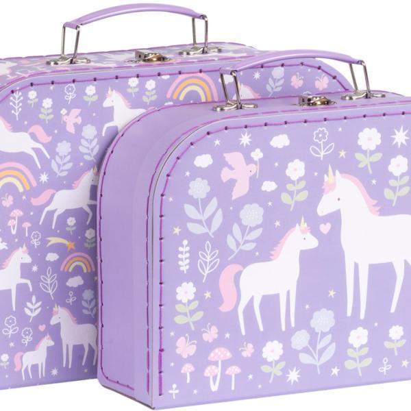 ALLC Kofferset 29x20x9.3cm SCUDPU25 Einhorn