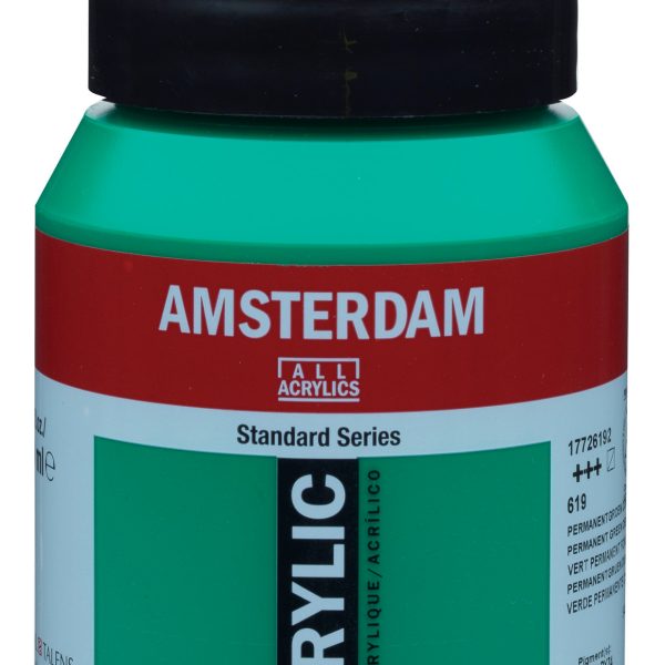 AMSTERDAM Acrylfarbe 500ml 17726192 permanent grün dunkel 619