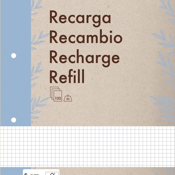 ANCOR Refill Blätter A4 116137 ECOLOGIQUE,90g,kariert 100 Bl.