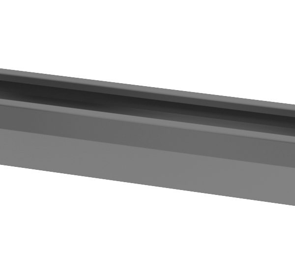 APOLLO Kabelwanne 126cm VK16/G graphit, für 160cm Tische