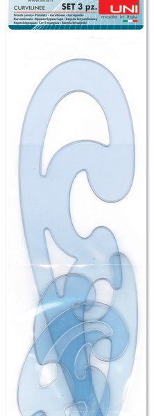 ARDA Kurven Schablonen UNI 29012 3 Stück