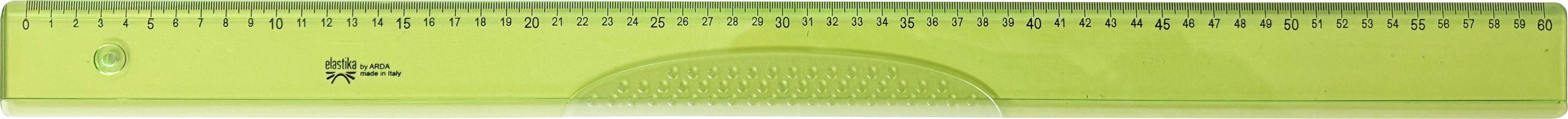 ARDA Massstab Elastika 60cm EL60 Hellgrün transparent