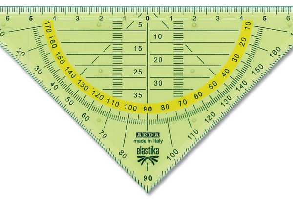 ARDA Geodreieck Elastika 45° 16cm ELGEO300 Hellgrün transparent