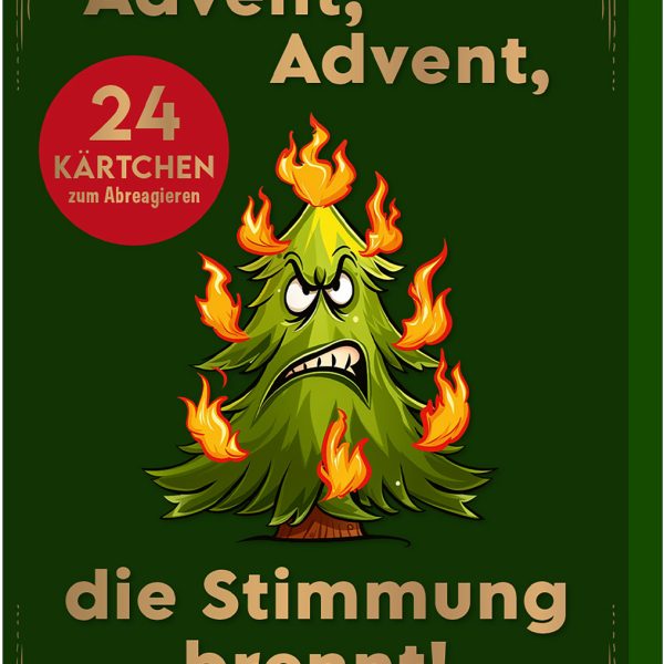ARS EDITION Adventskalender 7.2x10.5cm 136214 24 Karten zum Abreagieren
