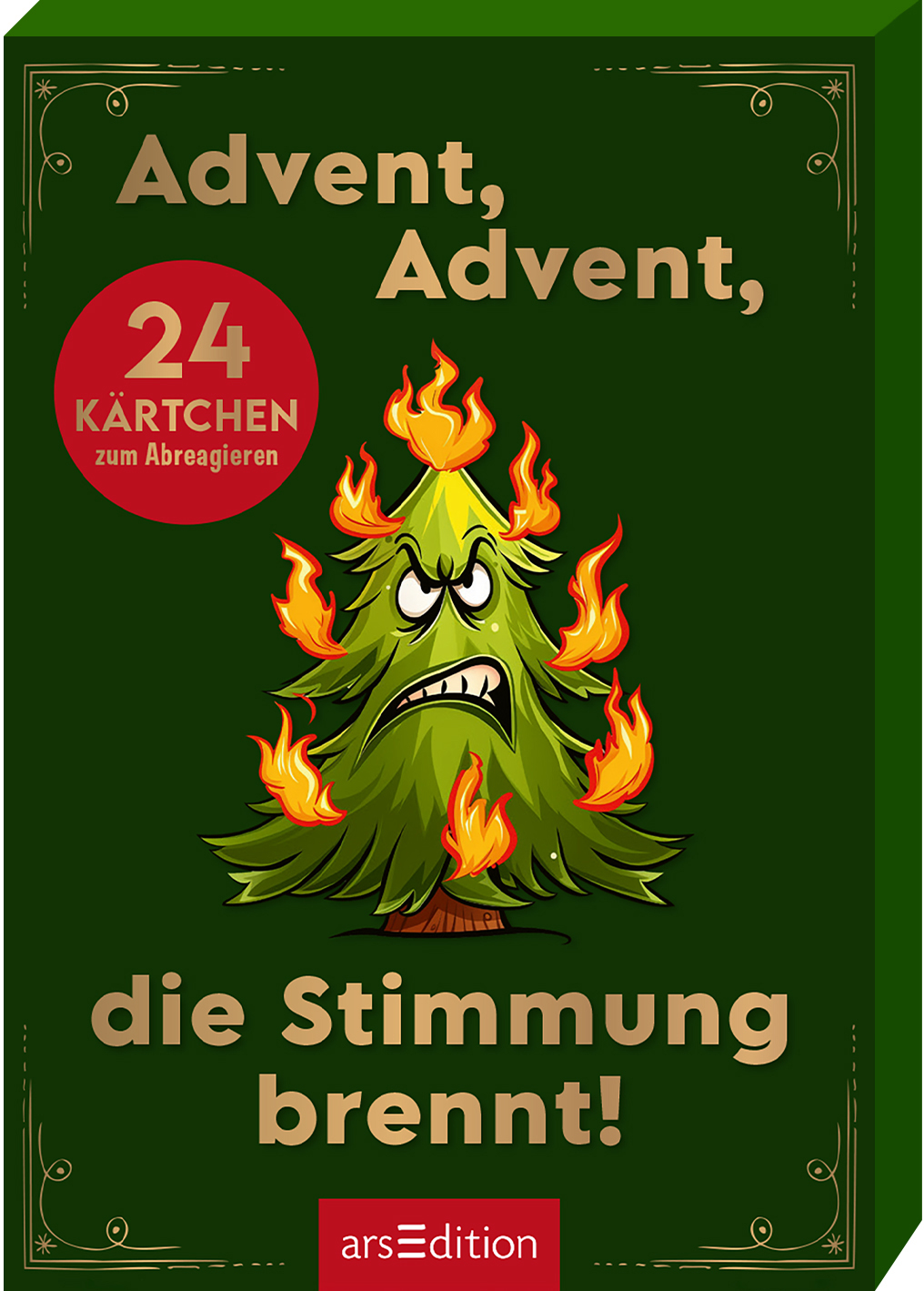 ARS-EDITION-136214-9783845862149 ARS EDITION Adventskalender 7.2x10.5cm 136214 24 Karten zum Abreagieren – Hochwertig & günstig bei ShopDeca