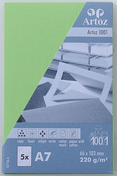 ASCII ARTOZ Visitenkarten 1001 A7 107136143 220g, birkengrün 5 Blatt – Hochwertig & günstig bei ShopDeca