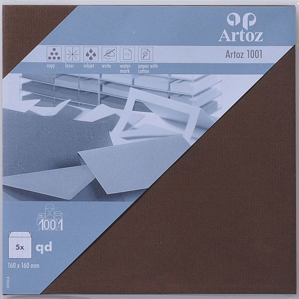 ARTOZ Couverts 1001 160x160mm 107454186 100g, braun 5 Stück