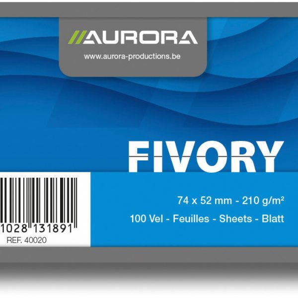 AURORA Karteikarten liniert A8 40020 weiss 100 Stück