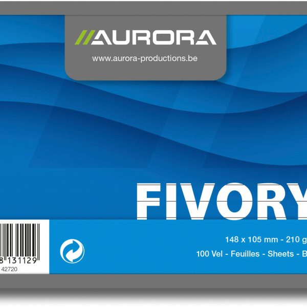 AURORA Karteikarten liniert A6 42720 weiss 100 Stück