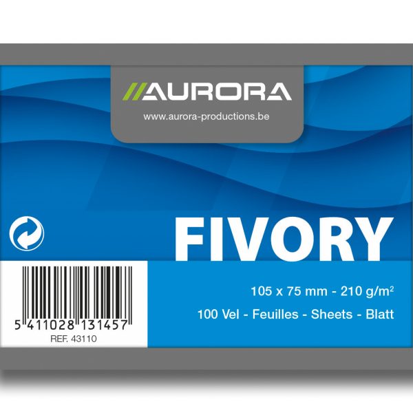 AURORA Karteikarten blanko A7 43110 weiss 100 Stück