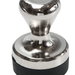 BEREC Griffmagnet Metall 12mm GM14S.56 Gummikappe, vernickelt 2 Stück