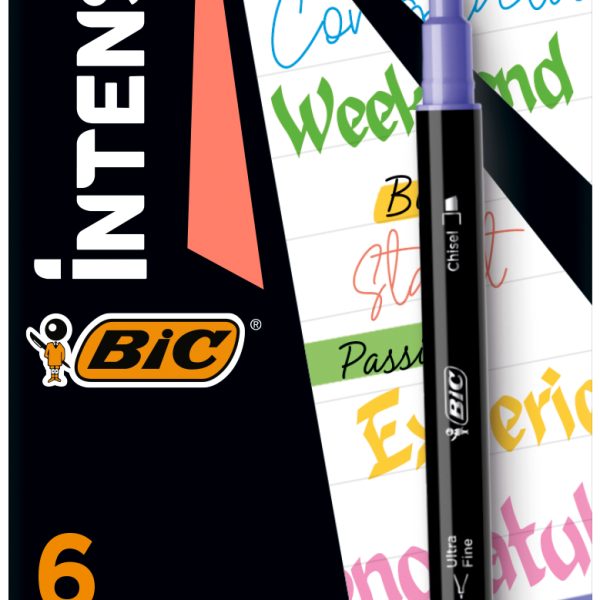 BIC Dual Textmarker Dualtip 503828 Highlighter 6 Stück