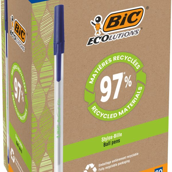 BIC Kugelschreiber Ecolutions M 8932403 blau, Round Stic