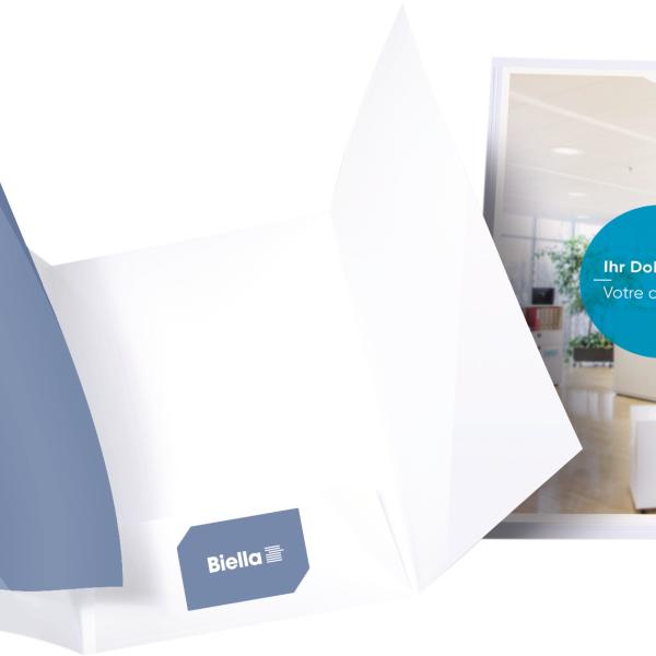 BIELLA Präsentationsmappe Pearl#3 18642101U weiss 225x315mm