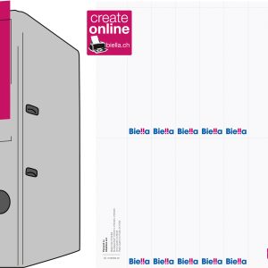 BIELLA Rückenschild Ordner 27x145mm 19099400U für 4cm Rücken 100 Stück