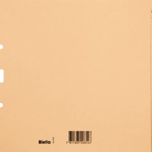 BIELLA Kartonregister A4 3/4 H. 19442400U braun A-Z 24-teilig