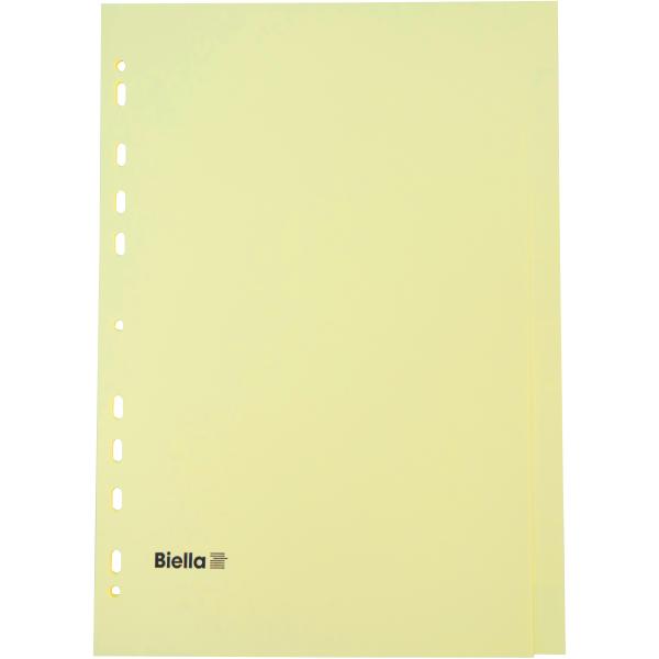 BIELLA Kartonregister A4 19641000U gelb 10-teilig